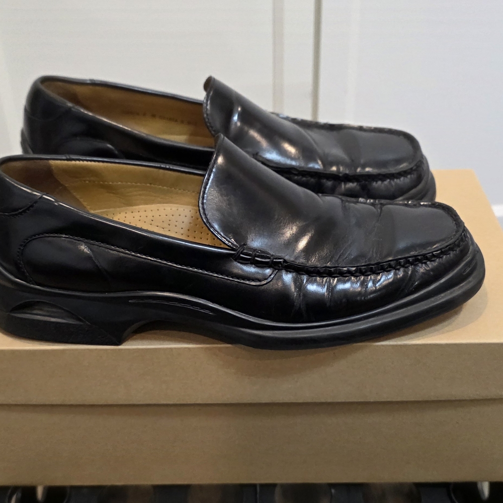 Cole Haan Black Leather Loafers